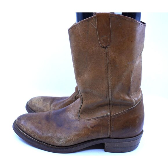 Double H Boots Mens 10.5 D Ranchwell Pecos Pull On Western Nailseat Campus 2555 - Picture 3 of 6